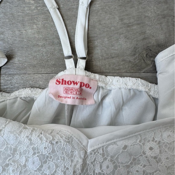Showpo White Lace Camisole Dress - Picture 3 of 4